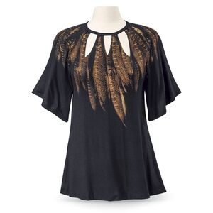 Black and Gold Women's Top